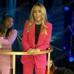 Josslyn’s pink suit for the Nurses Ball performance on General Hospital