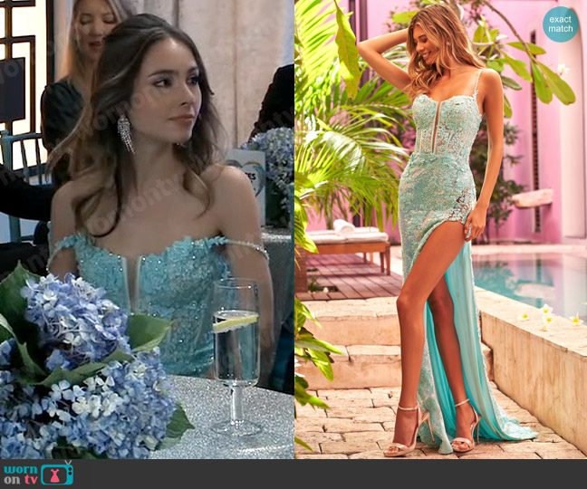 Sherri Hill Style #55059 worn by Molly Lansing-Davis (Haley Pullos) on General Hospital