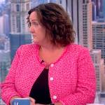 Katie Porter’s pink tweed jacket on The View