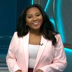 Kay Angrum’s pink blazer on NBC News Daily