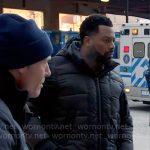 Kevin's quilted bomber jacket on Chicago PD