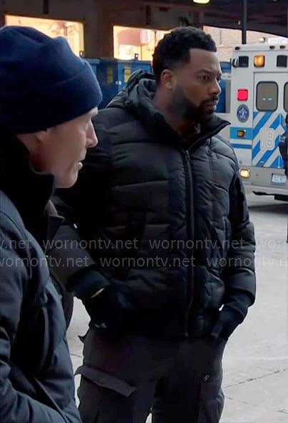 Kevin's quilted bomber jacket on Chicago PD