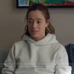 Kim’s light grey hoodie on Chicago PD