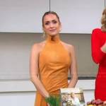 Kristin Cavallari’s orange suede dress on Good Morning America