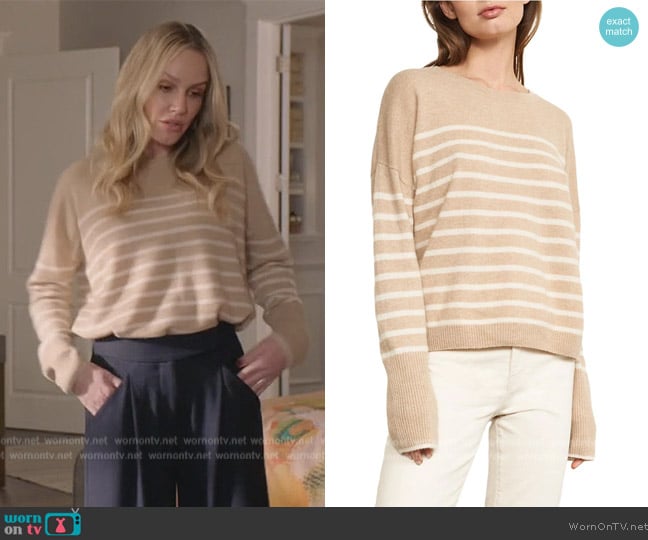 La Ligne Boyfriend Lean Lines Sweater worn by Laura Baker (Monet Mazur) on All American