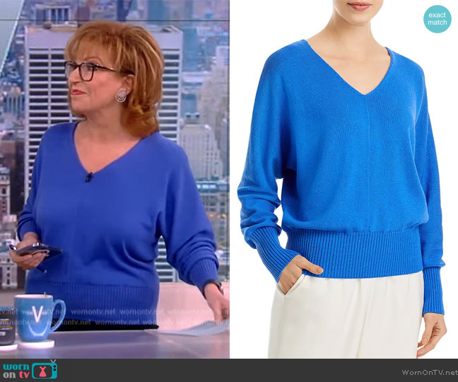 WornOnTV: Joy’s blue v-neck sweater on The View | Joy Behar | Clothes ...