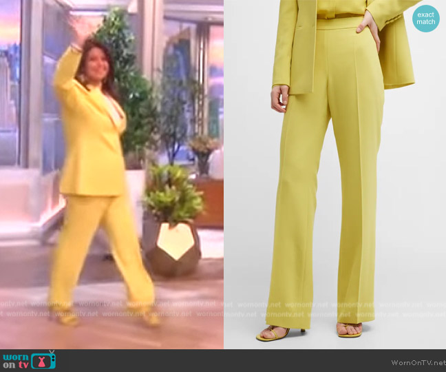 Lafayette 148 Gates High-Rise Flare Pants worn by Ana Navarro on The View