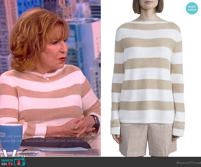 Lafayette 148 New York Rugby Stripe Sweater worn by Joy Behar on The View