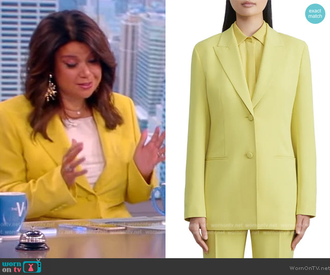 Lafayette 148 Finesse Crêpe de Chine Blazer worn by Ana Navarro on The View