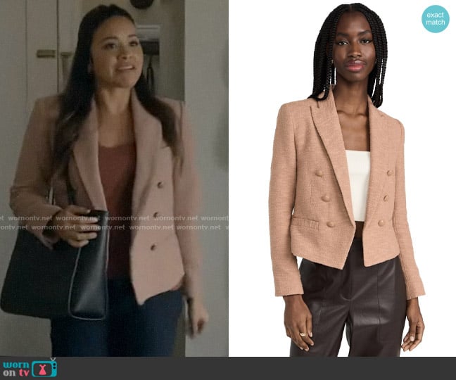 L'Agence Brooke Blazer worn by Nell Serrano (Gina Rodriguez) on Not Dead Yet