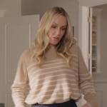 Laura’s beige stripe sweater on All American