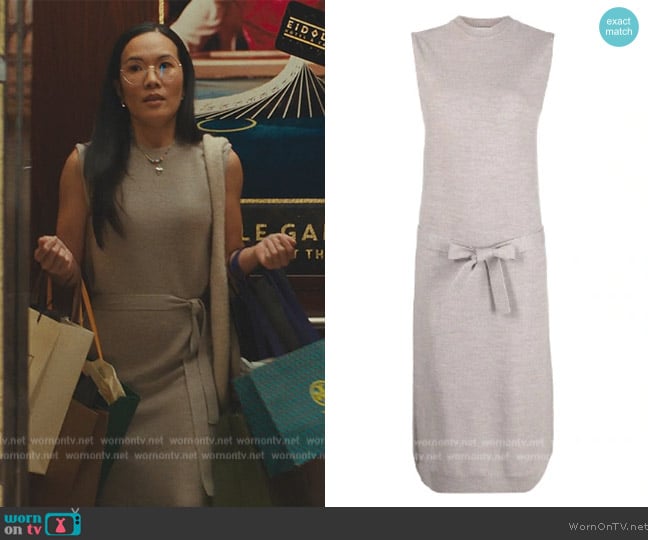 Lemaire Knitted tie-waist Dress worn by Amy Lau (Ali Wong) on Beef