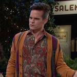 Leo’s red paisley shirt on Days of our Lives