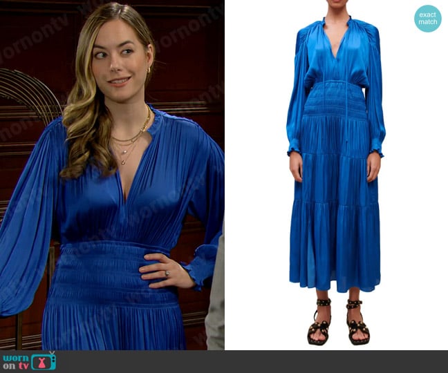 Maje Rovel Dress worn by Hope Logan (Annika Noelle) on The Bold and the Beautiful