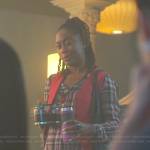 Malika’s brown plaid dress on Good Trouble