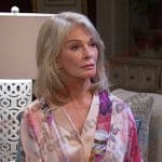 Marlena’s pink floral robe on Days of our Lives