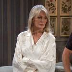 Marlena’s white embroidered robe on Days of our Lives