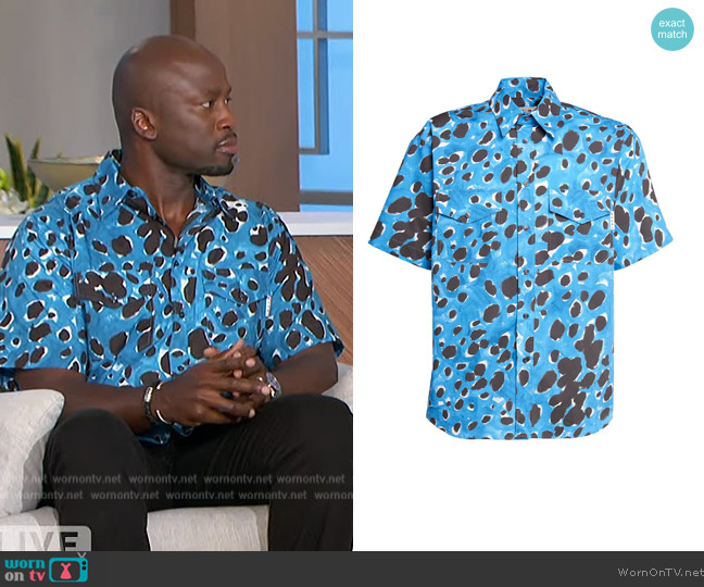 WornOnTV: Akbar’s blue leopard print shirt on The Talk | Akbar ...