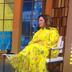 Melissa McCarthy’s yellow floral maxi dress on Good Morning America