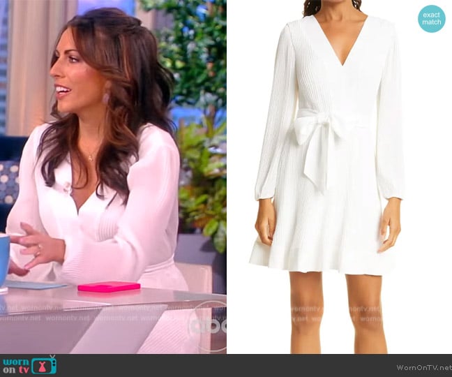 Mily Liv Pleated Long Sleeve Dress worn by Alyssa Farah Griffin on The View