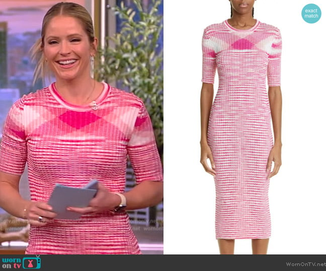 Missoni Space Dye Rib Sweater Dress worn by Sara Haines on The View