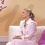 Molly Sims’s pink ruffle midi dress on Today