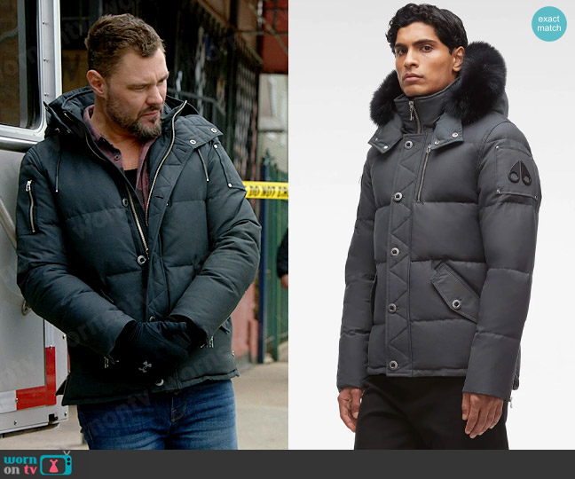 Moose Knuckles 3Q Jacket in Granite worn by Adam Ruzek (Patrick John Flueger) on Chicago PD