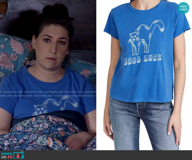 Mother Boxy Goodie Goodie Tee worn by Kat Silver (Mayim Bialik) on Call Me Kat