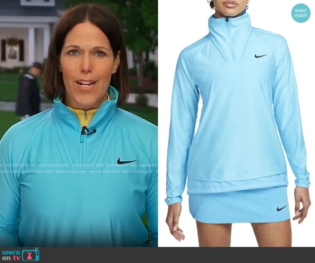 Nike Dri-FIT ADV Tour Golf Hoodie Pullover worn by Dana Jacobson on CBS Mornings