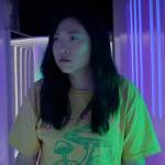 Nora’s OBEY mushrooms graphic tee on Awkwafina is Nora From Queens