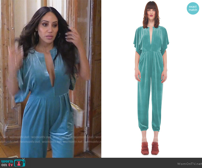 Norma Kamali Rectangle Jog Jumpsuit worn by Melissa Gorga on The Real Housewives of New Jersey