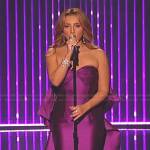 Nutsa’s purple strapless bow gown on American Idol