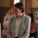 Olivia’s grey marled blazer on Single Drunk Female