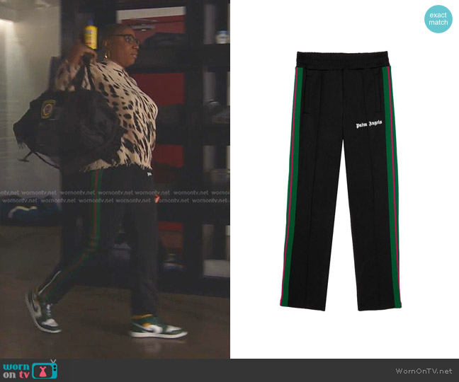 Palm Angels Track Pants in Black worn by Henrietta Wilson (Aisha Hinds) on 9-1-1