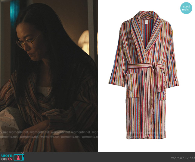 Amy’s striped robe on Beef