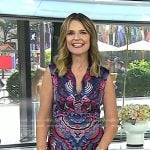 Savannah’s scallop print dress on Today