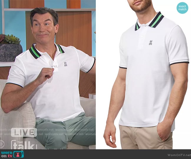 Psycho Bunny Alva Pique Fashion Polo worn by Jerry O'Connell on The Talk