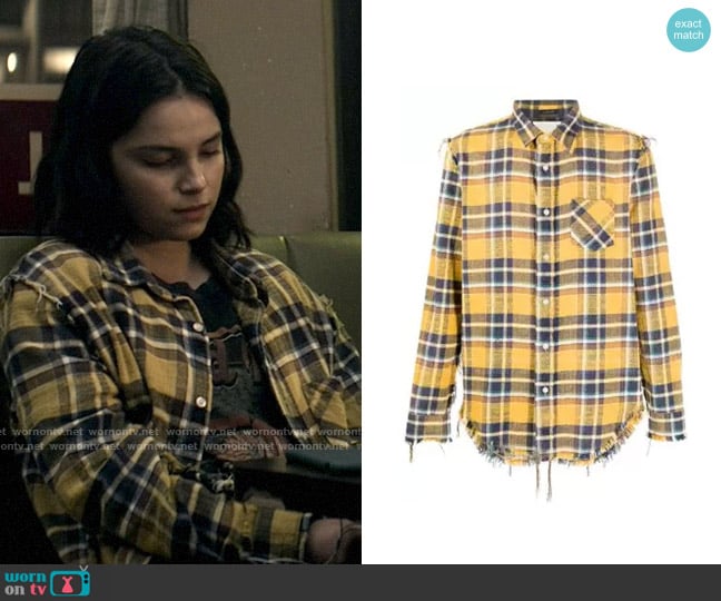 R13 Plaid Long-Sleeve Shirt worn by Sarah Cushing (Inde Navarrette) on Superman and Lois