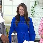 Rachel Mansfield’s blue shirtdress on Today