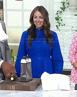 Rachel Mansfield’s blue shirtdress on Today