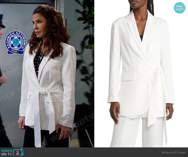 Rails Wescott Wrap Front Blazer worn by Hope Williams (Kristian Alfonso) on Days of our Lives