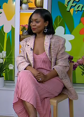 WornOnTV: Rajni Jacques’s pink oversized blazer on Today | Clothes and ...