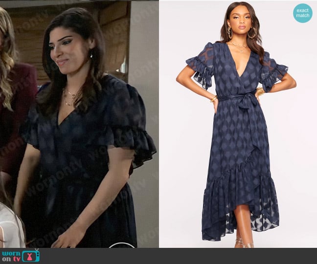 Ramy Brook Asya Dress worn by Brook Lynn Quartermaine (Amanda Setton) on General Hospital