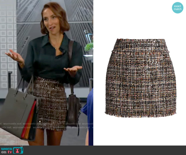 Ramy Brook Lily Tweed Sequin Skirt worn by Lily Winters (Christel Khalil) on The Young and the Restless