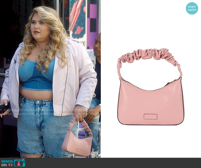 Sam Edelman Aurora Ruched Shoulder Bag Circus worn by Felicia O'Brien (Lily Mae Harrington) on Single Drunk Female