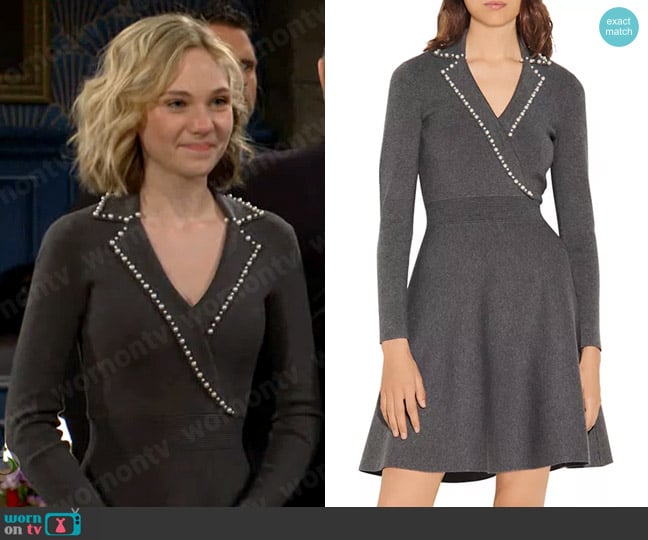 Sandro Suity Dress worn by Lucy Romalotti (Lily Brooks O’ Briant) on The Young and the Restless