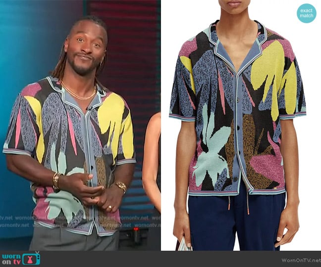 WornOnTV: Scott’s abstract floral shirt on Access Hollywood | Scott ...