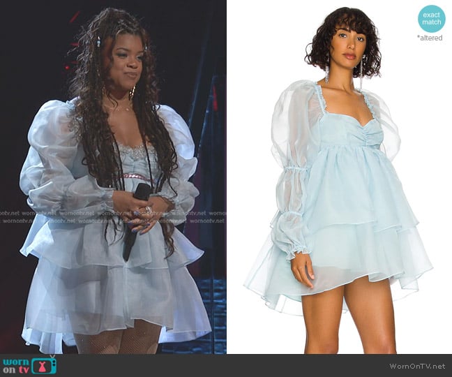 Selkie The Moonlight Dress in Waterbaby worn by Tiana Goss on The Voice