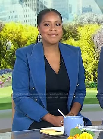 WornOnTV: Sheinelle’s blue denim blazer on Today | Sheinelle Jones ...