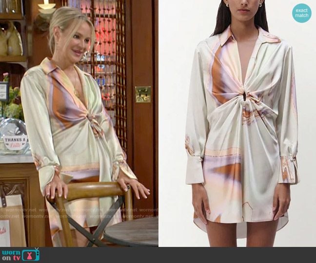 Simkhai Roma Dress worn by Sharon Newman (Sharon Case) on The Young and the Restless